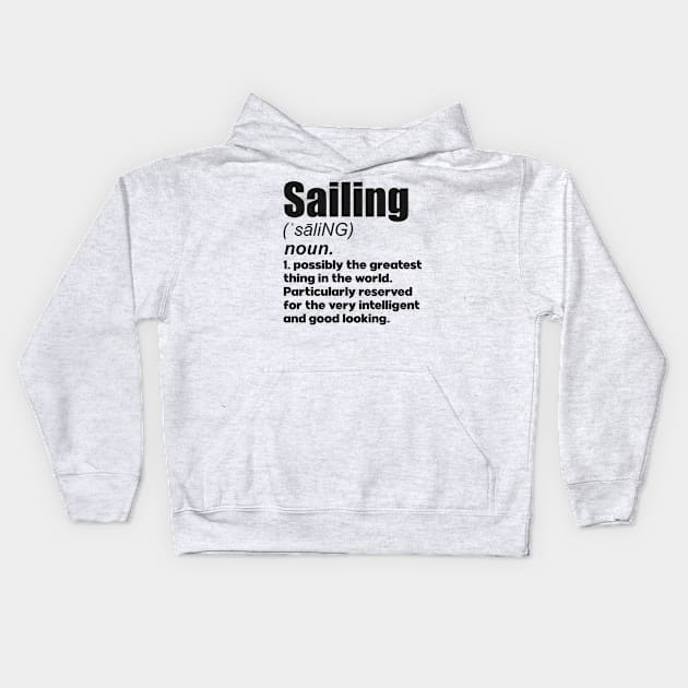 Sailing coach girl player gift. Perfect present for mother dad friend him or her Kids Hoodie by SerenityByAlex